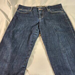 Joe's Socialite Kicker Jeans Women's W26 Dark Blue Denim Cropped Stretch Comfort